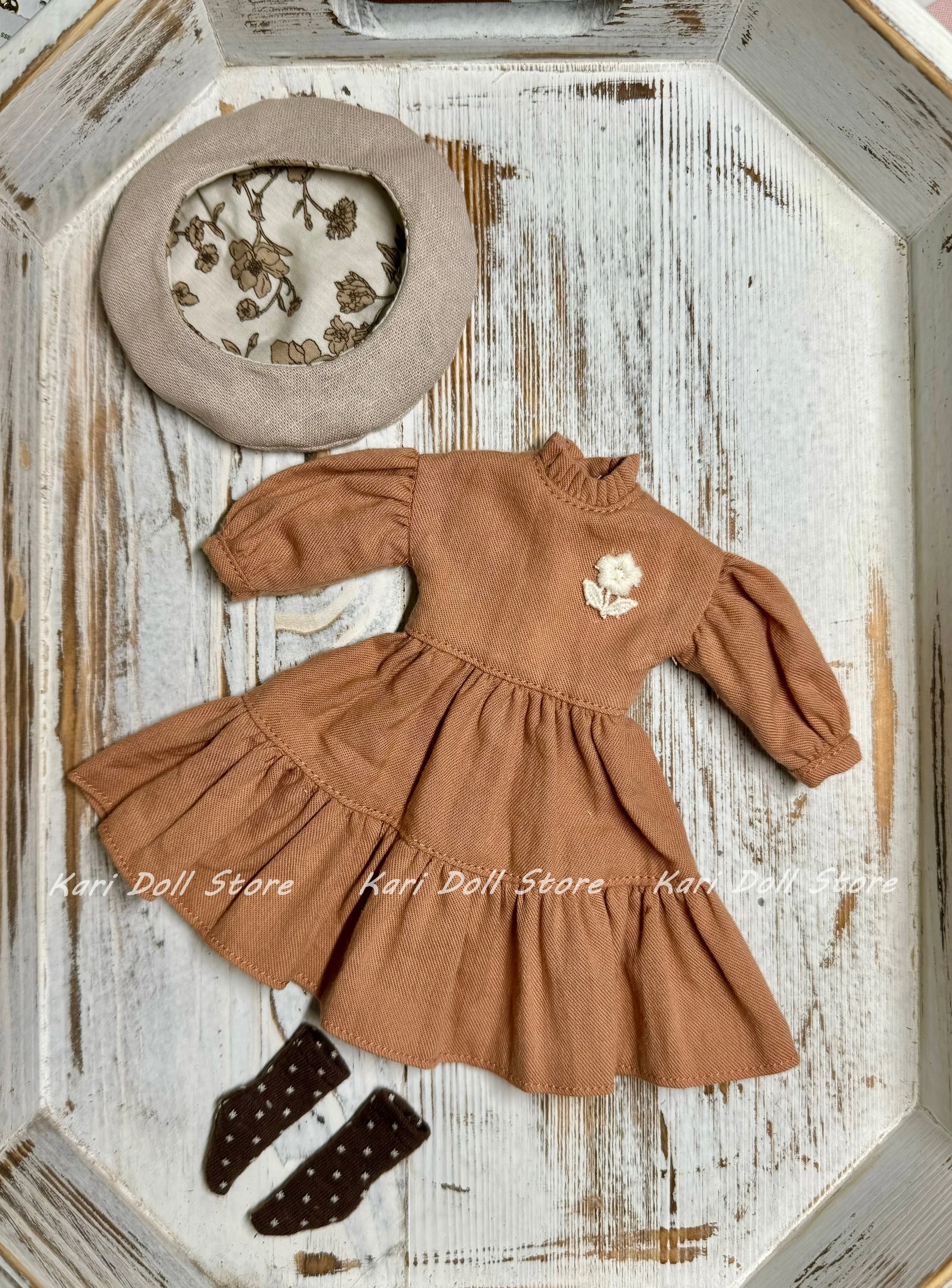 

Одежда и юбки для кукол Kari 2026: розовое свободное платье для куклы Landazz Landoudou