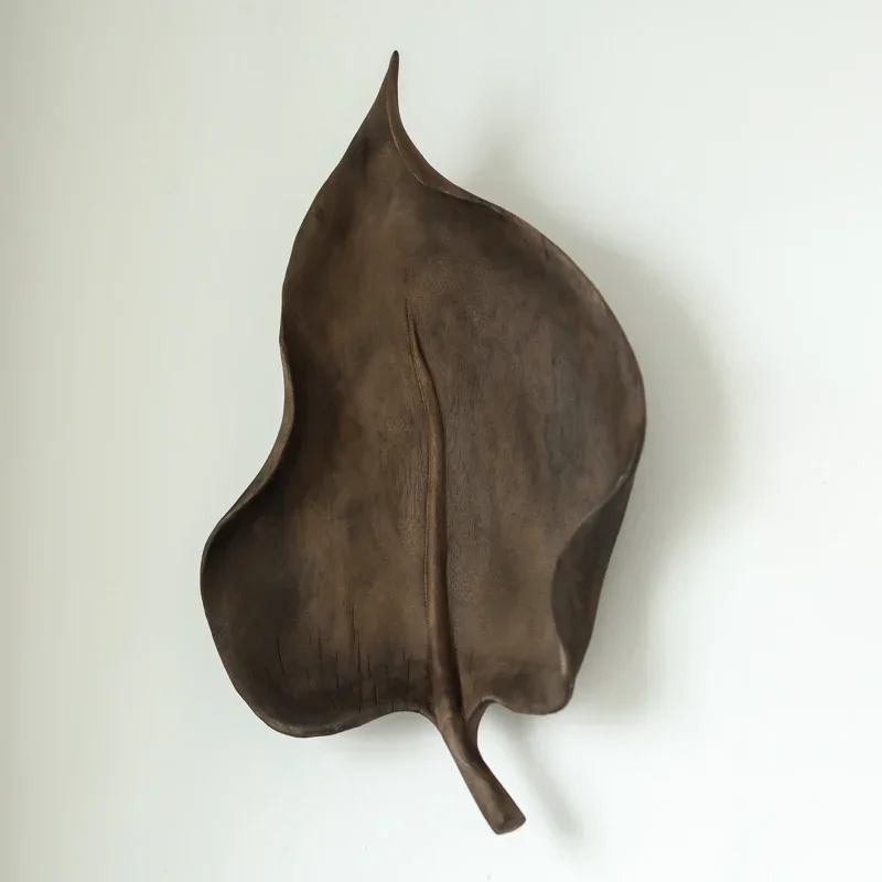 Leaf shape  decoration handmade art installation B & B hotel feeling home decoration wall decoration plant