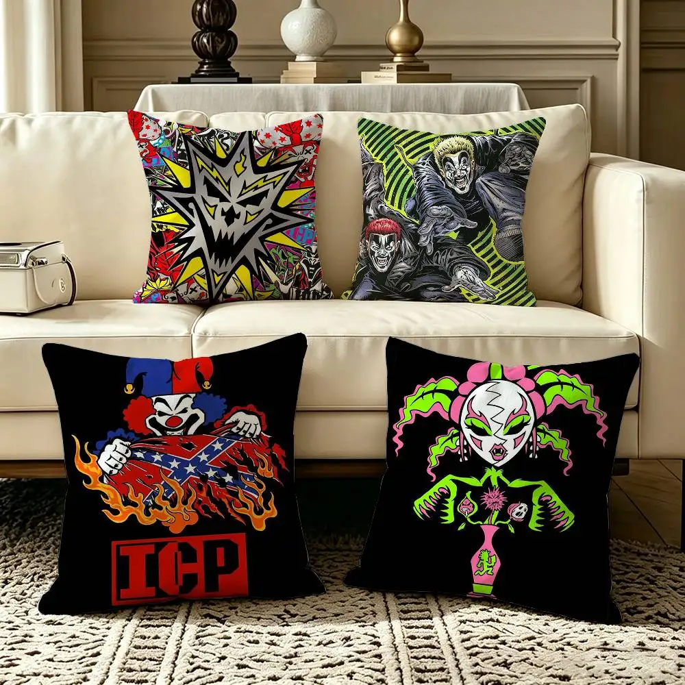 Hip Hop I-Insane Clown Posse ICP  Pillow Case Square Double-Sided Sofa Cushion Cover Bedroom Bedside Pillow