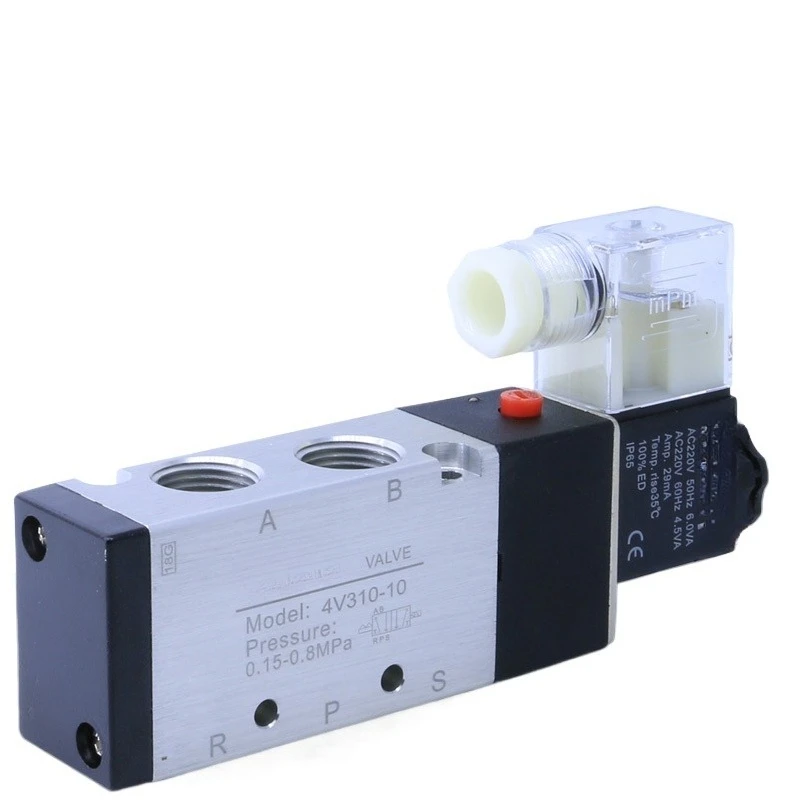 

Модель пневматического электромагнитного клапана: 4V310-10, двухпозиционный пятиходовой регулирующий клапан, катушка DC24V/AC110/AC220V