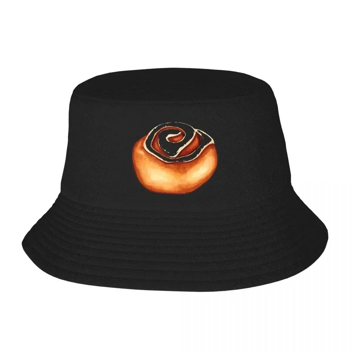 2026 Cinnamon Roll Pattern - Pink Bucket Hats Panama For Kids Bob Hats Reversible Fisherman Hats Summer Beach Fishing Unisex Cap