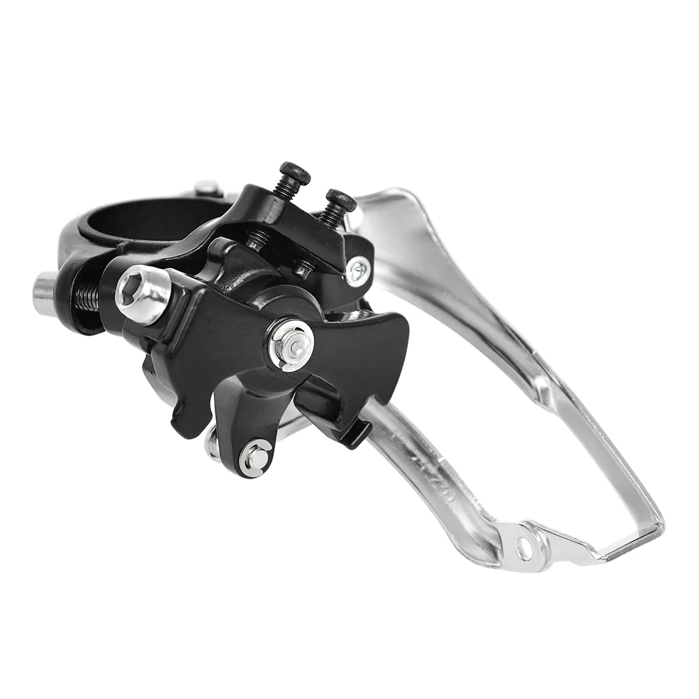 LTWOO 3S Speed Front Derailleur for 3X8 Speed Black Silvery Front Transmission A3 Front Derailleurs Compatible SHIMANO