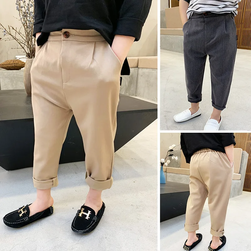 Formal Trousers For School Boys Children Kids Photography Pants For Birthday Wedding Big Boys Classic Fashion Pants Costume