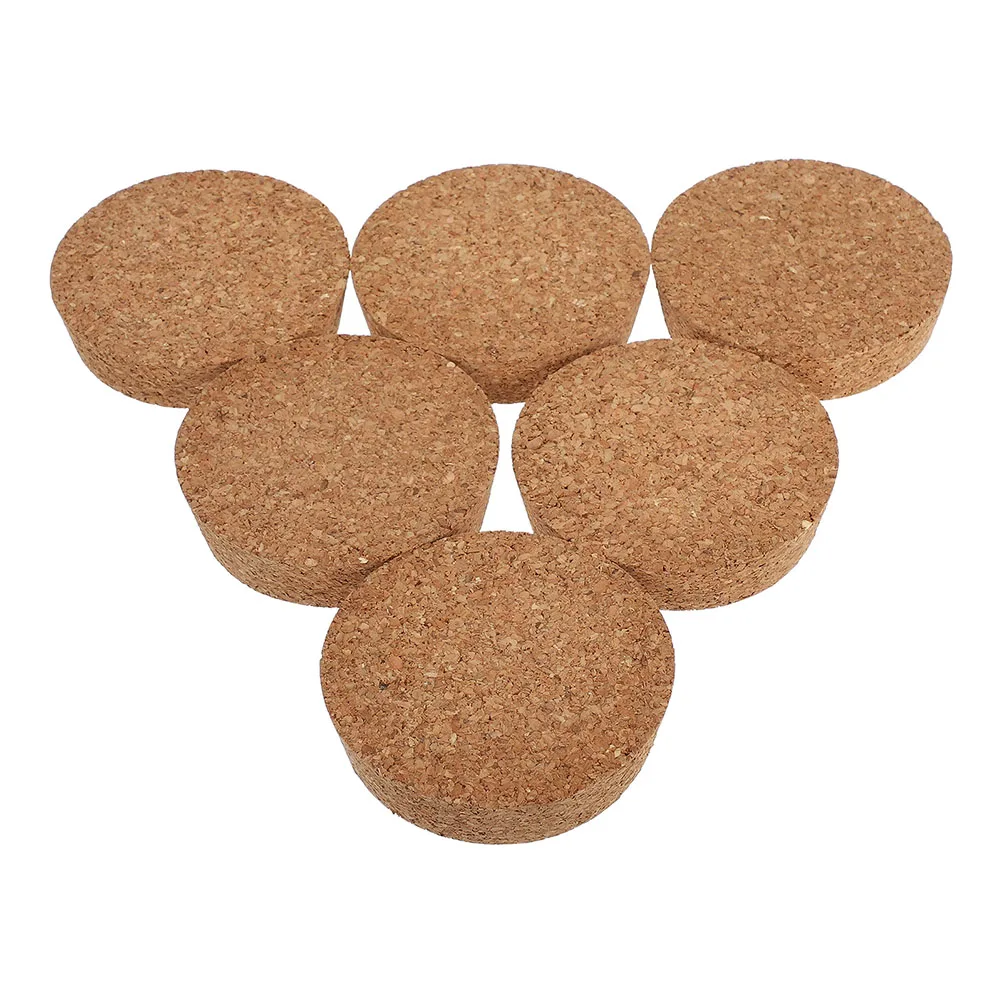 

6pcs Hydroponic Vase Cork Stoppers for Bottles Jars Canning Brown Plugs Glass Terrarium Planter Lid Durable Wood Seal