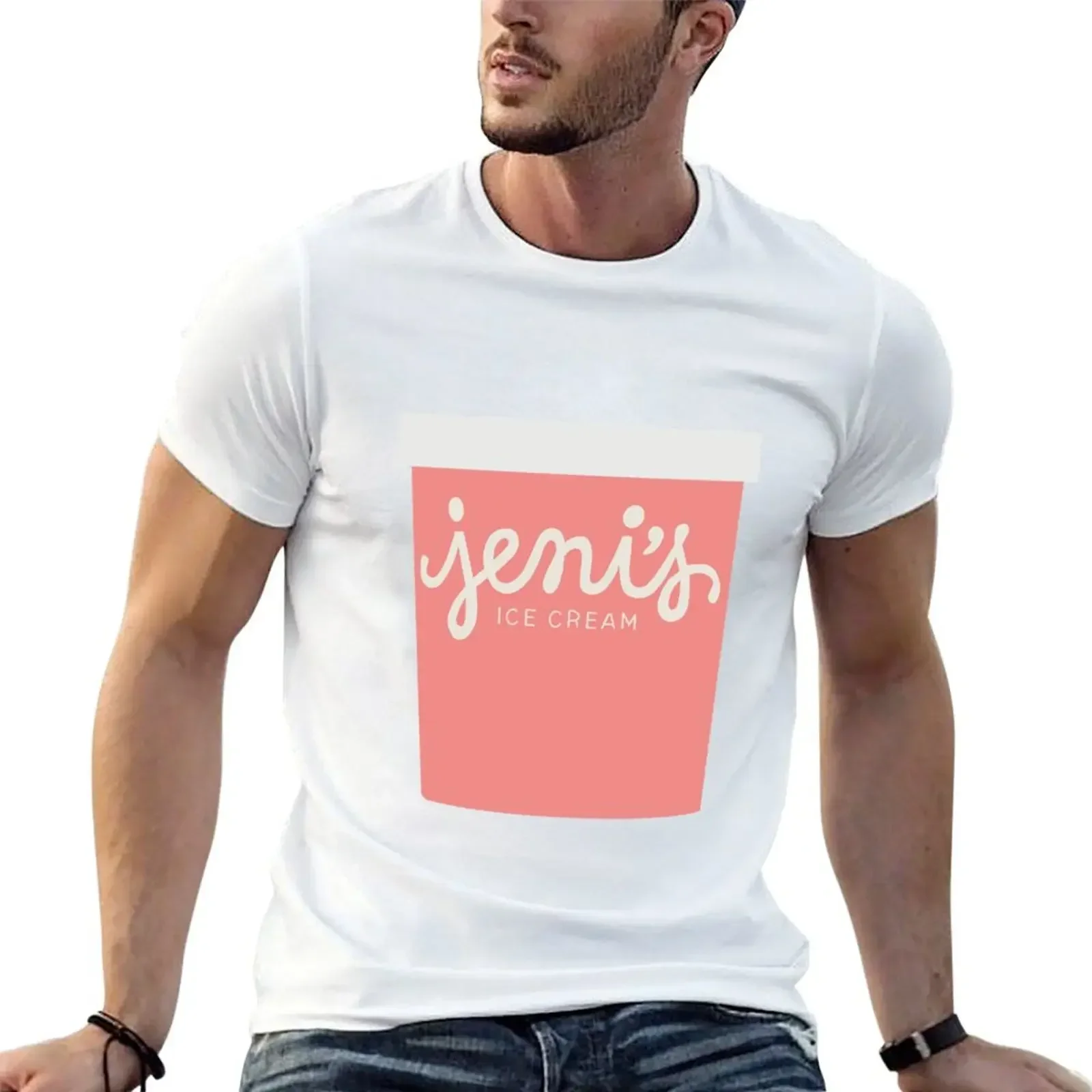 Jeni’s Ice Cream T-Shirt rapper graphic tees anime t shirts t shirts men