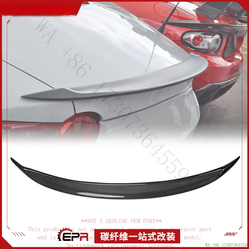 Suitable for Miata Mazda MX5 ND RC modification parts, carbon fiber rear spoiler, fixed wind small pressure wing, non-destructiv