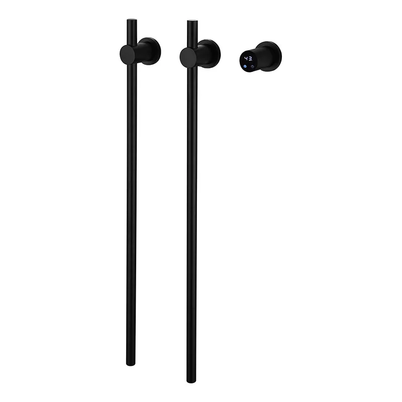 

Stainless steel electric towel rack, carbon fiber heated bathroom hanger with constant temperature drying function