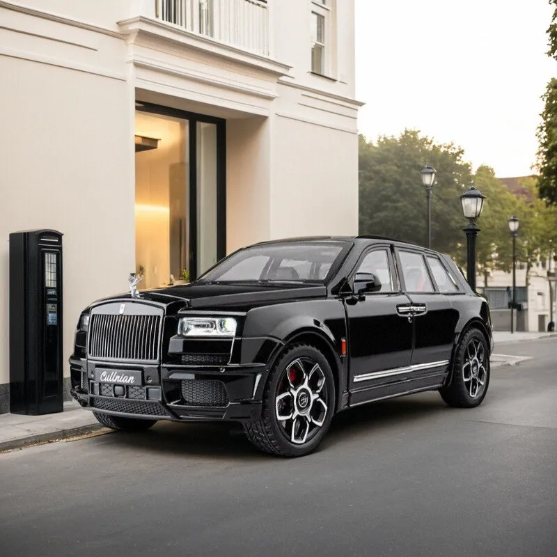 1:20 Rolls-Royce Cullinan SUV haute Simulation moulé sous pression en alliage de métal modèle de voiture son lumière retirer Collection enfants jouet cadeaux