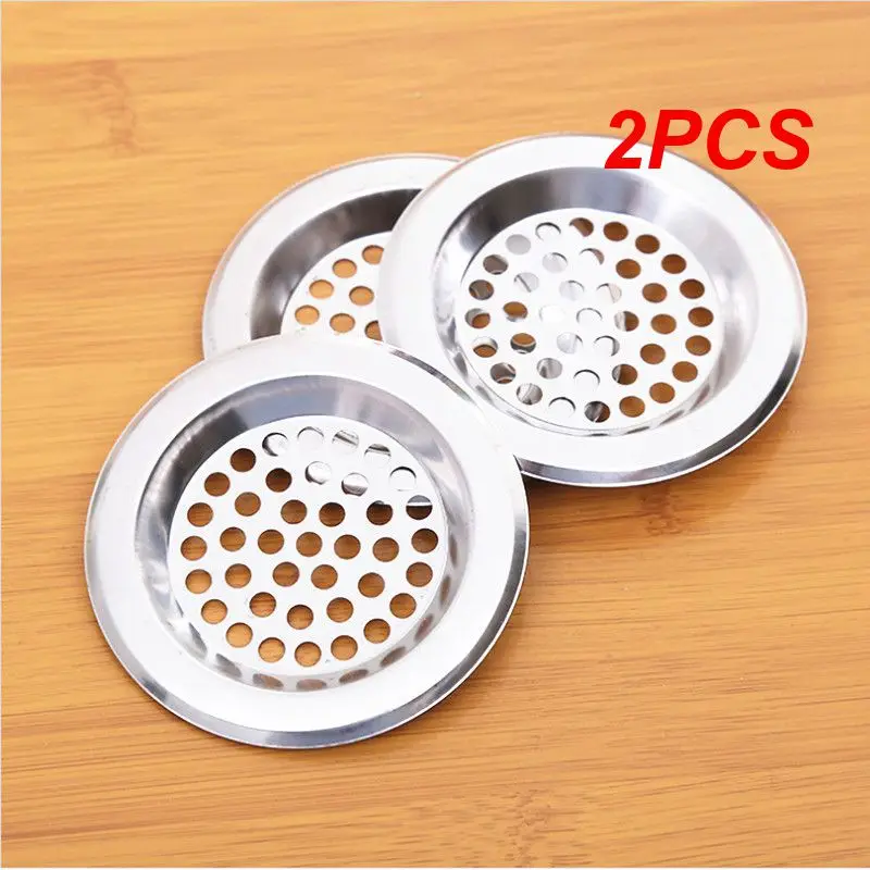 2PCS Shower Hair Catcher Hair And Debris Prevention Bathroom Floor Drain Cover Clean And Clog-free Sink Practical