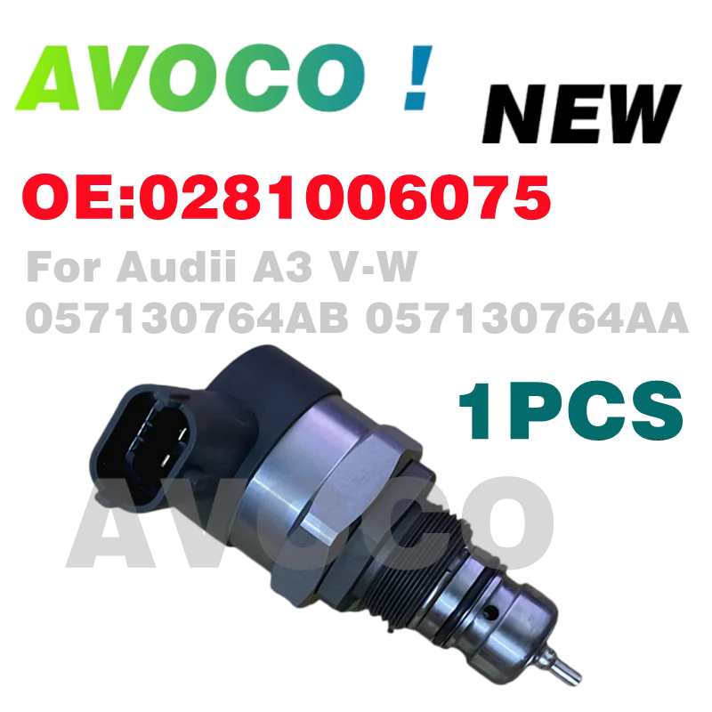 0281006075 Válvula de control de presión Common Rail DRV 057130764AB 057130764AA para Audii A3 VW 0 281 006 075