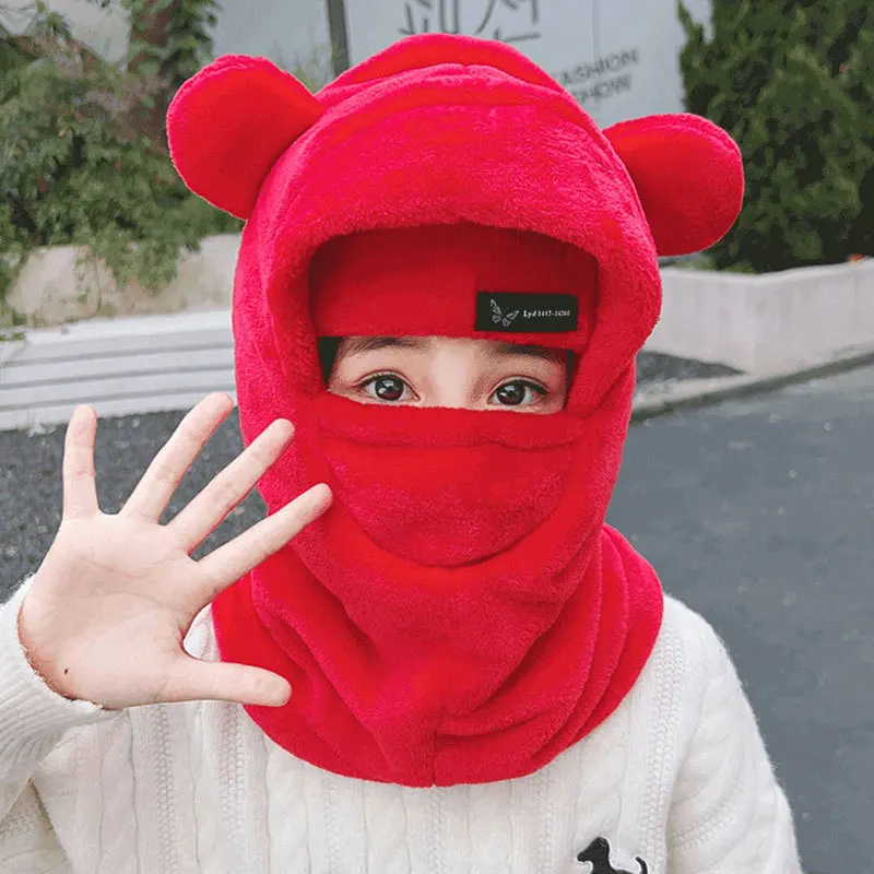 Bonnet à capuche avec oreille pour enfants, écharpe chaude pour garçons et filles, capuchon à oreillettes optiques pour enfants, 4 ans, 5 ans, 6