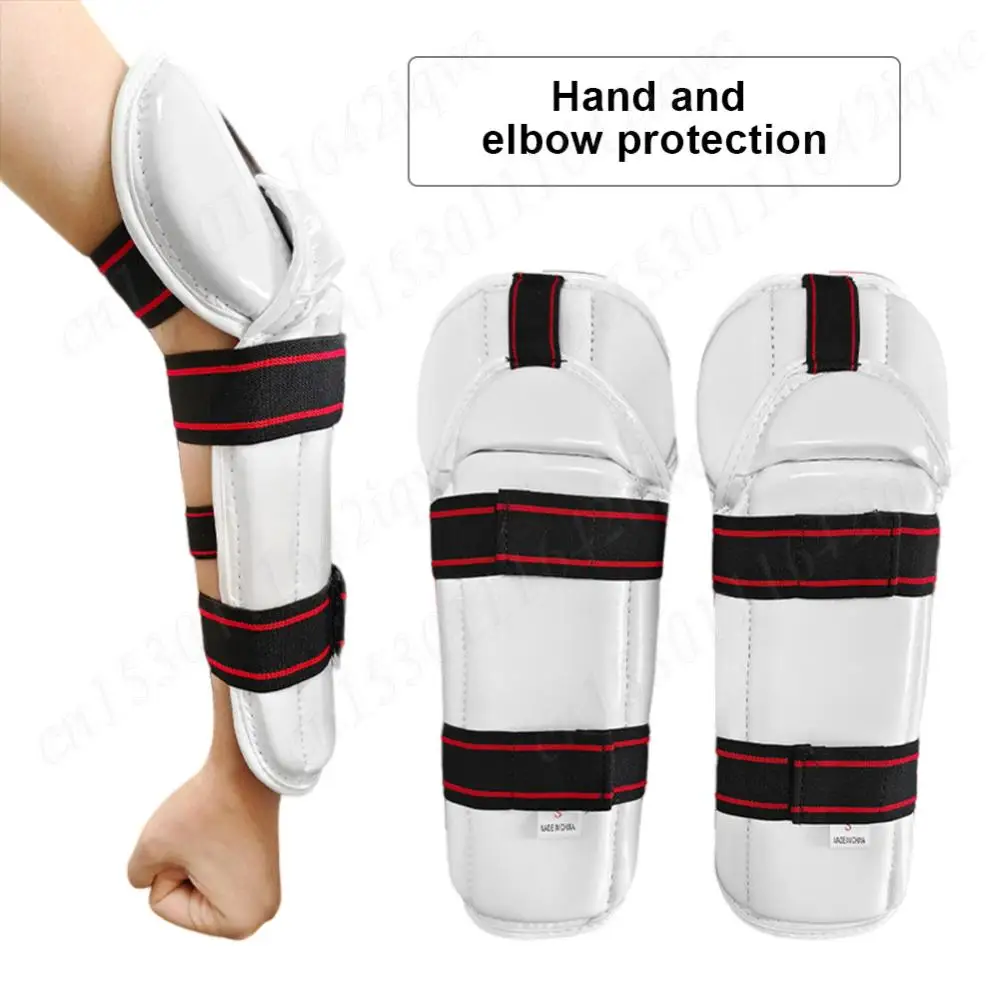 

Taekwondo Arm Guard Arm Protection Guard with EVA Liner Elbow Brace Adjustable Taekwondo Protective Gear Elbow Protective Pads