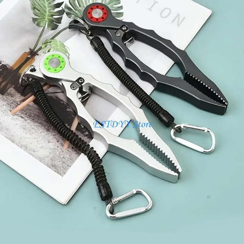 

G6DE Fish Holder Grippers Tool Pliers Portable Fish Grippers Clamps with Strap