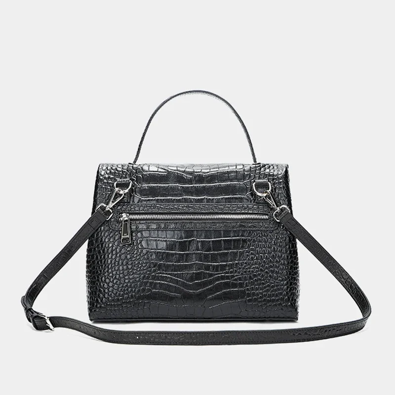 2024 New Fashion Alligator Women Handbags Genuine Leather Shoulder Bags Female Brand Luxury Real Natural Leather Crossbody Bag