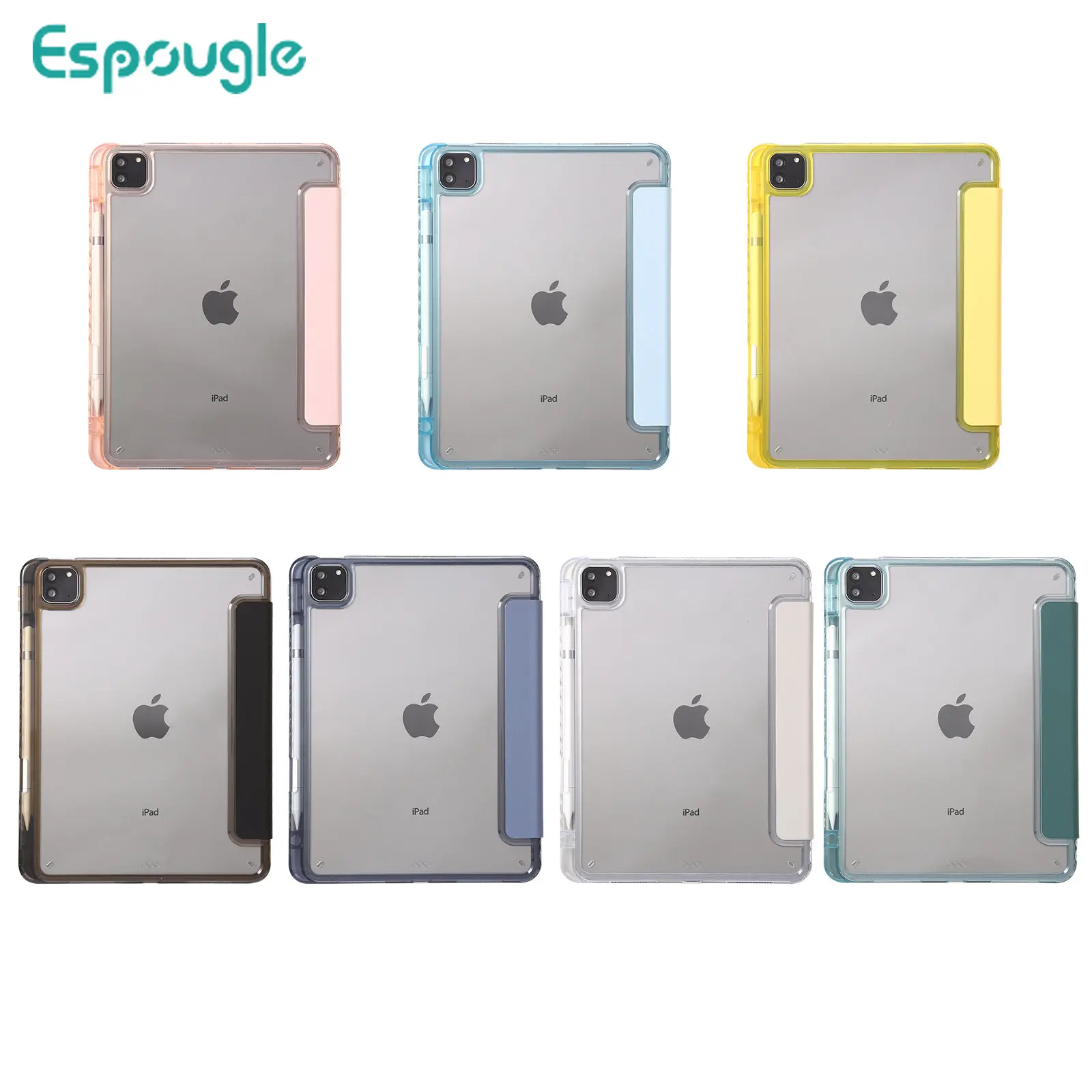 

For iPad 10.2 9th 8th 7th Tablet Case Acrylic Smart Cover for IPad 11/12.9inch 2020 2021 2022 Air 1 2 3 4 5 10.9 9.7 2018 2017