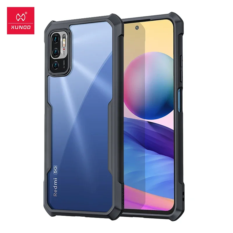 For POCO M3 Pro 5G чехол TPU Armor Bumper Airbag Shockproof Protective Clear Back Cover Xiaomi Redmi Note 10 5G Case For XUNDD