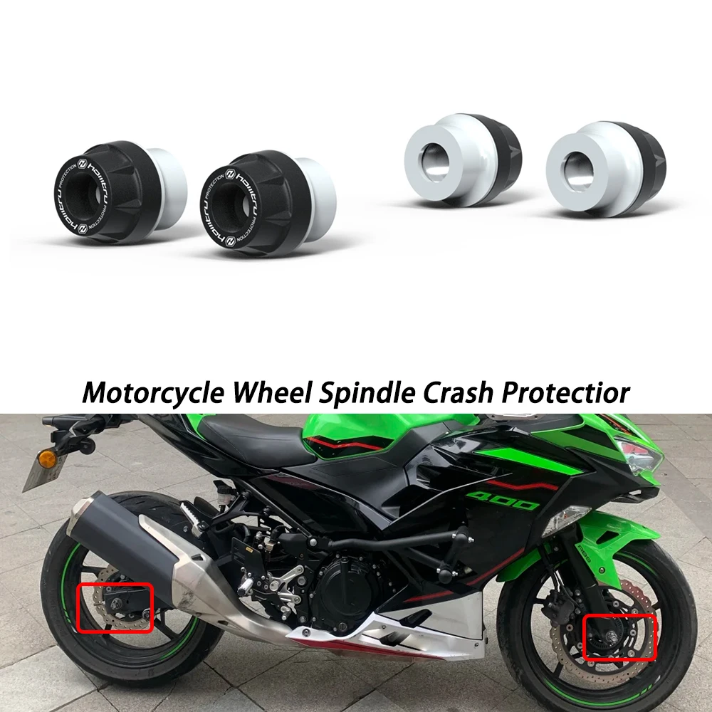 

Front Rear wheel Spindle Crash Protection For Kawasaki NINJA 400 ninja 400 2018-2023