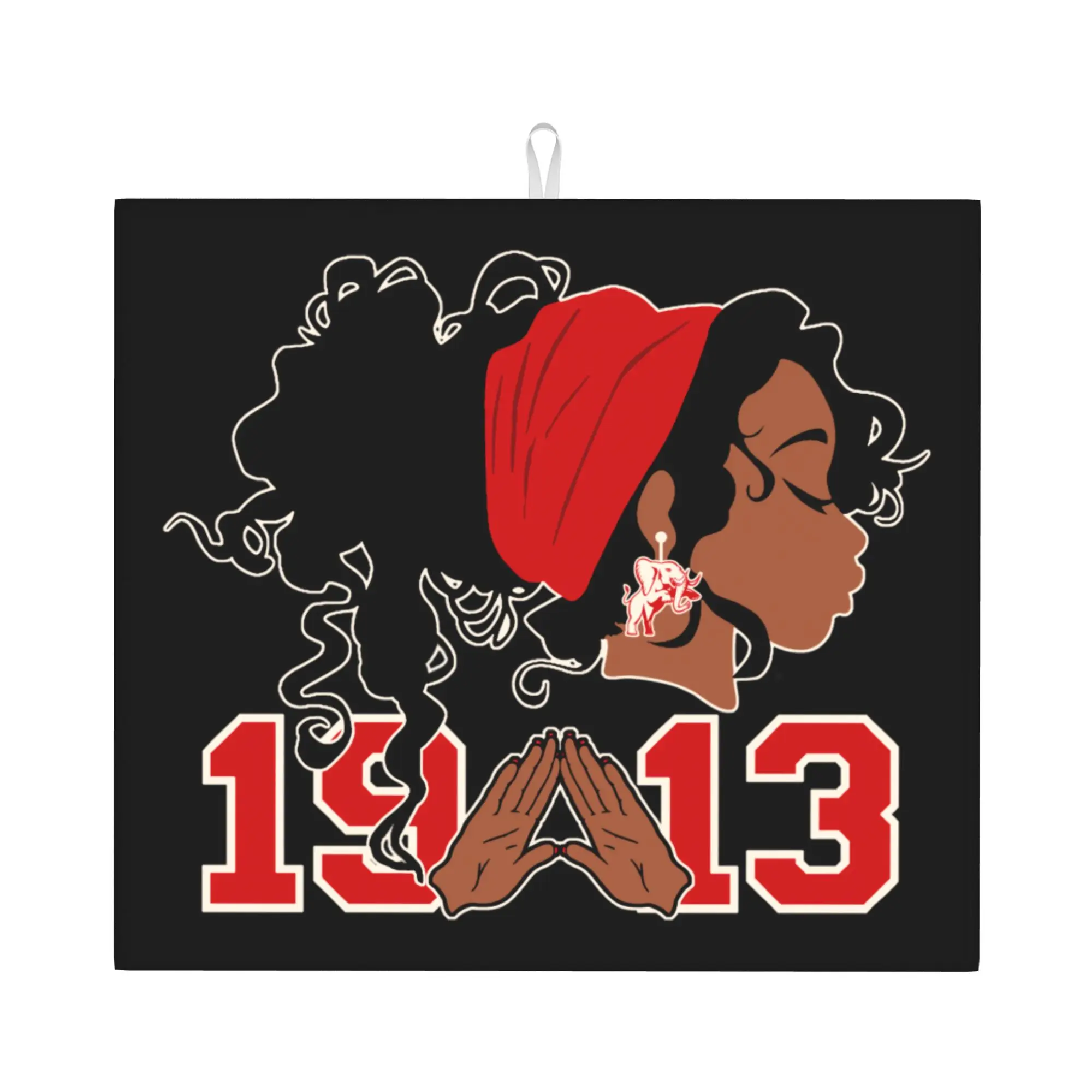 Drying Mat For Kitchen Delta Sigma Theta Sorority 1913 Barware Tableware Oil Proof Reusable  Washable Kitchen Sink Drying Pad