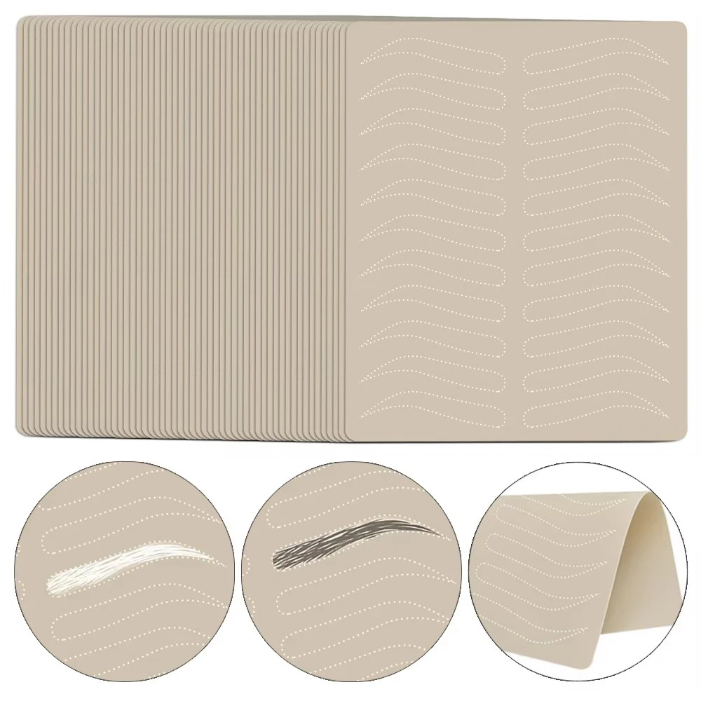 

30/20/10/5/1pcs Eyebrow Tattoo Practice Skin Latex Microblading Eyebrow Permanent Makeup Fake Practice Skins Tattoo Accessories