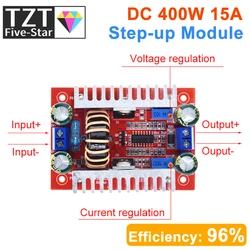 DC 400W 15A Step-up Boost Converter Constant Current Power Supply LED Driver 8.5-50V to 10-60V Voltage Charger Step Up Module