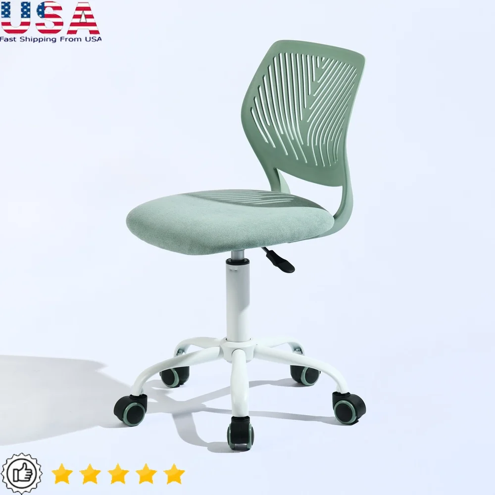 

Adjustable Teen Desk Chair with Wheels Ergonomic Mesh Back Swivel Task Chair Compact Design Study Dorm Room
