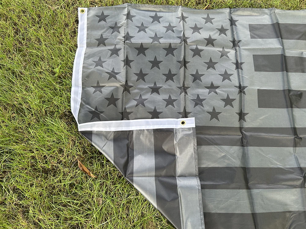 علم السماء العلم الأمريكي الأسود 90x150 سنتيمتر بوليستر عالي الجودة معلق جميع العلم الأمريكي الأسود للزينة #4