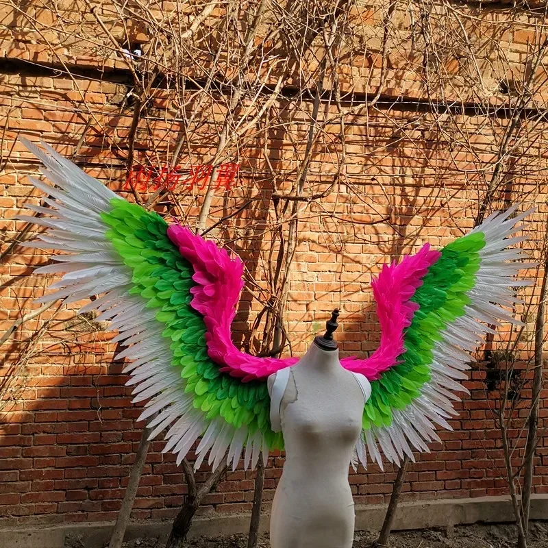 Colorful Angel Feather Wings Fairy Wings for Wall Decoration Display Photography Wedding Accessories Halloween Props