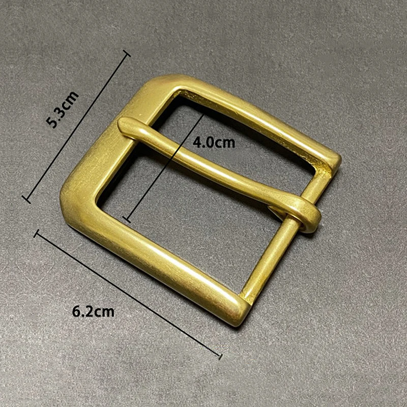 DIY akcesoria skórzane z litego mosiądzu 40mm męska klamra do paska metalowa kowbojska pętla do paska Cosplay dla szerokiego paska 3,8-3,9 cm