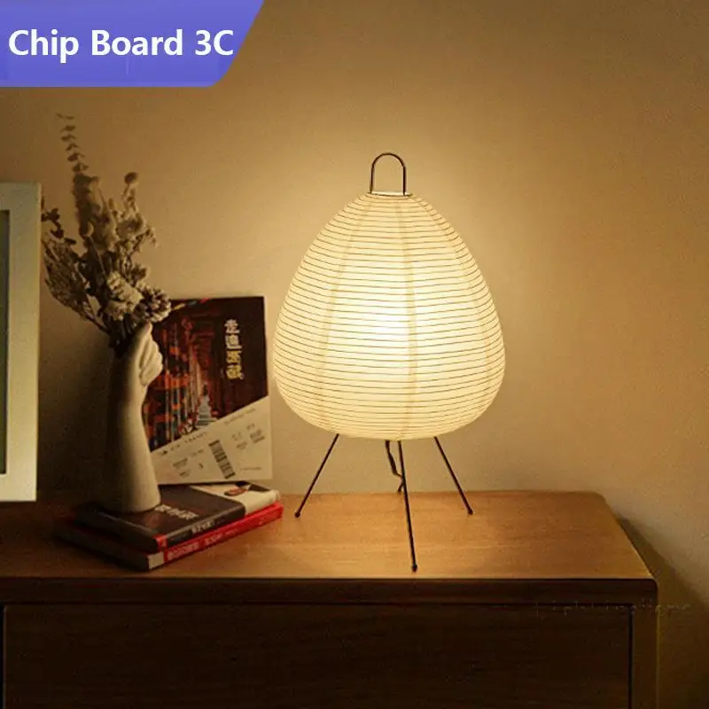 

Японский дизайн Akari Wabi-sabi Yong Настольная лампа с принтом из рисовой бумаги Лампа для спальни Настольное украшение Настольная лампа Прямая доставка