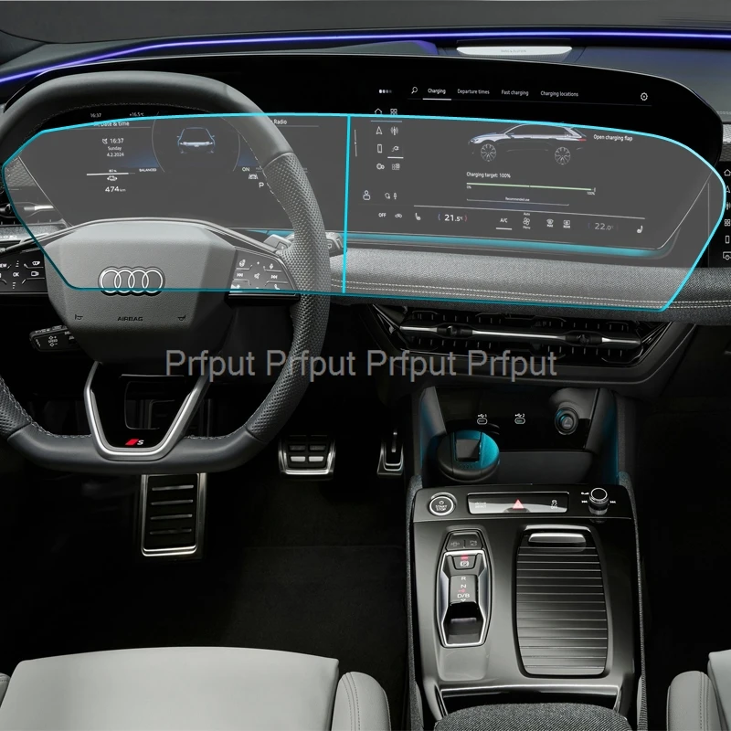 

Tempered glass screen protector For A6 Sedan A6 Avant 2025 GPS navigation dashboard instrument LCD Anti-scratch Protective film