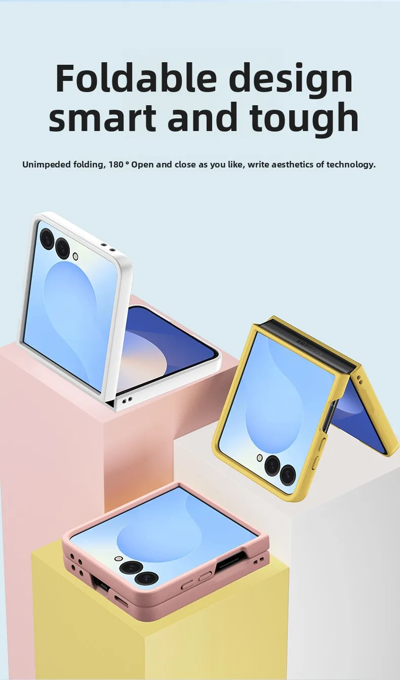 Handyhülle für Samsung Z Flip 8 7 FE 6 5 4 3 Flip7 Flip6 Flip5 Flip8 5G Schutzhülle Schlank Dünn Süßes Candy-Design Angenehmes Hautgefühl – Detail 17