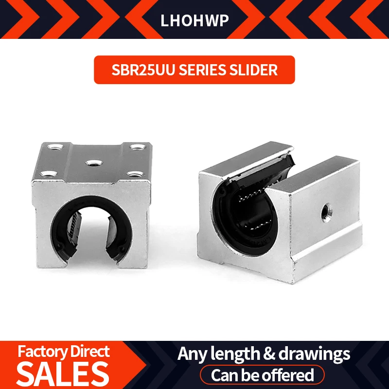 Standar Penjualan Langsung/Pelat Tekanan/Bantalan Slider Tahan Debu SBR25UU