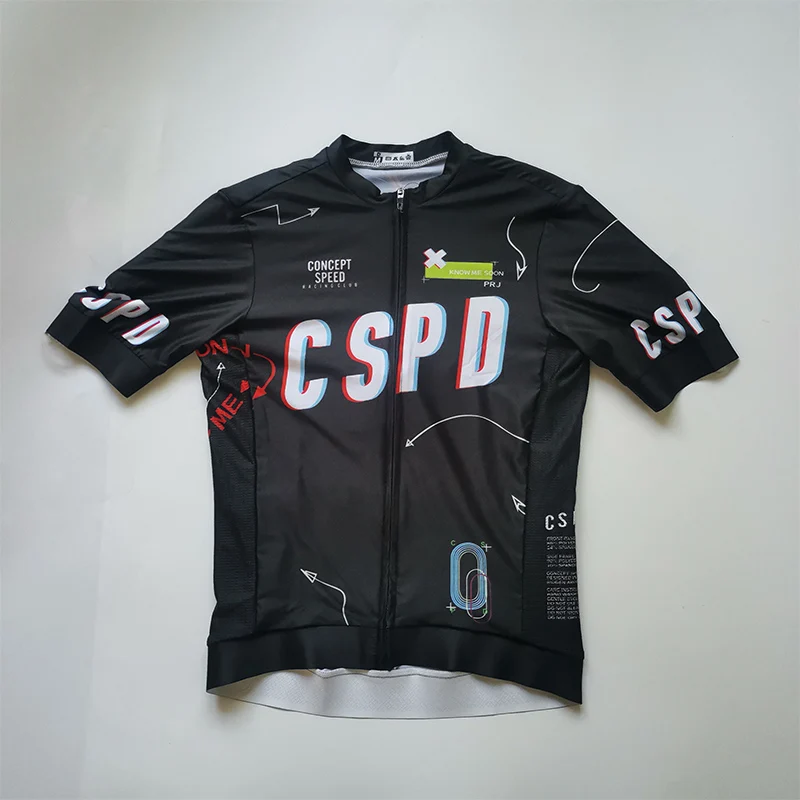 CSPD Spring and Summer Printing Series Short Sleeve Bicycle Clothing Breathable and Fast Drying Racing Cycling Jersey