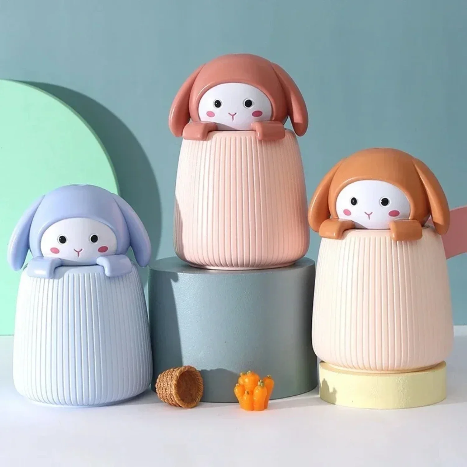 مرطب مريح محمول على شكل أرنب ، رفيق سفر أساسي لترطيب الهواء الجاف ، سهل الاستخدام ، شخصي