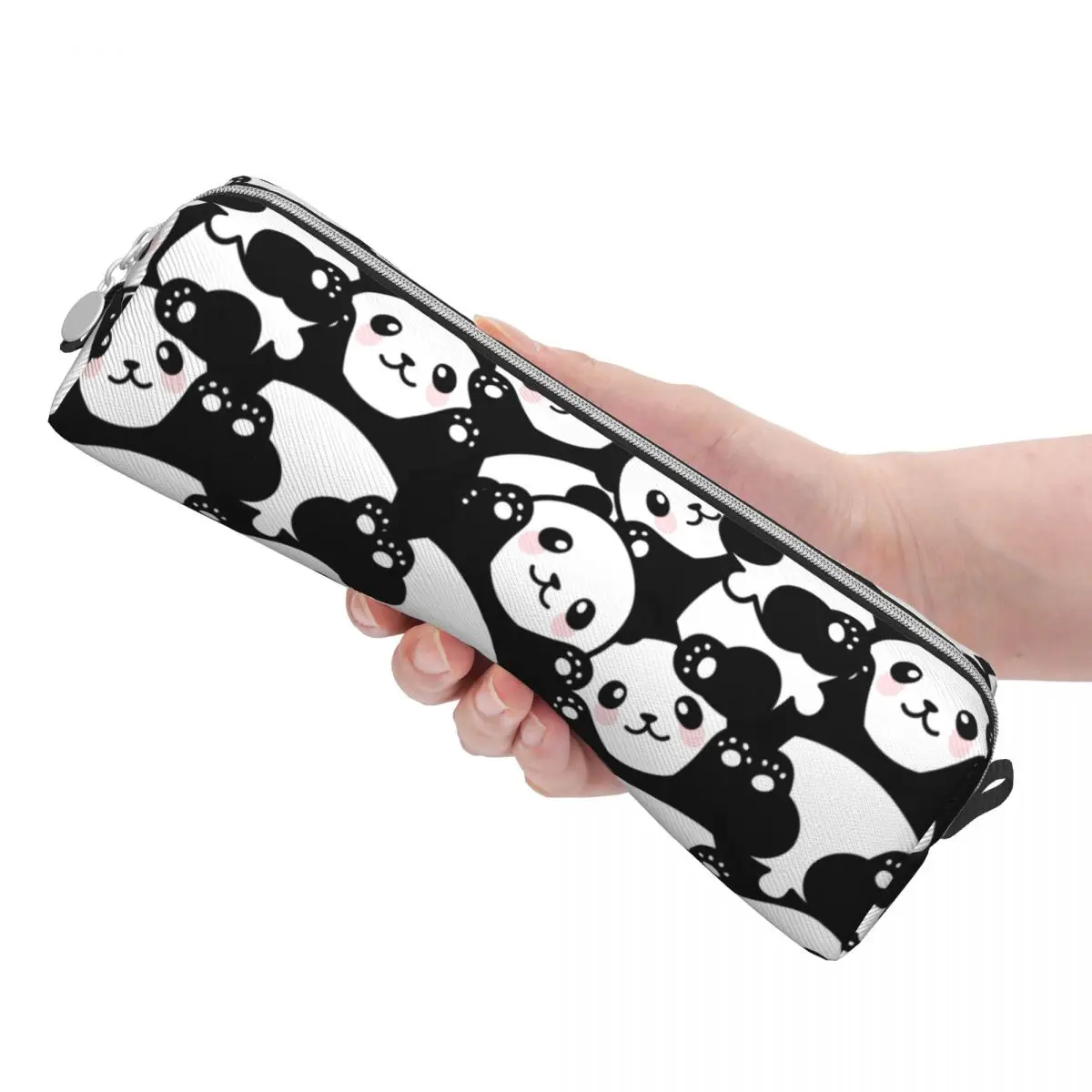 Imagem -03 - Cute Panda Cartoon Pencil Case Lovely Lovely Animal Pen Box Bolsa para Estudantes Grande Bolsa de Armazenamento Presentes para Estudantes