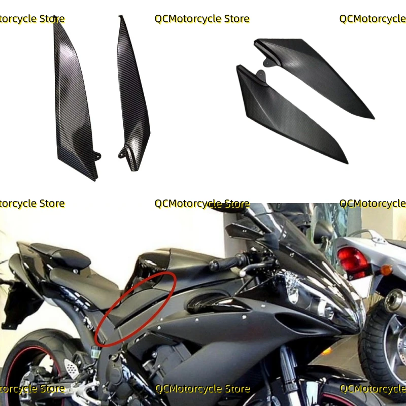 Moto serbatoio Gas laterale Trim inserto copertura pannello carenatura Cowl misura per YAMAHA YZF R1 YZFR1 YZF-R1 2004-2005-2006