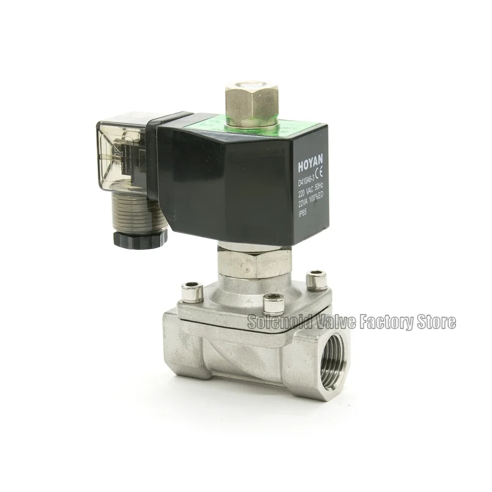 2 Way Normal Close Low Pressure 0-10bar Pneumatic Stainless Steel Water Solenoid Valve SPU-25 BSP Port G1