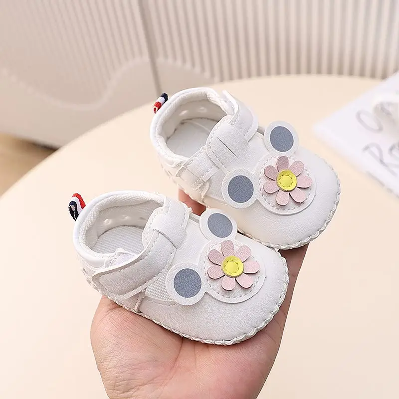 

Детские мягкие пинетки для первых шагов для девочек 0-1 года, 3-6-9 месяцев, весна-осень, для малышей, первые ходунки