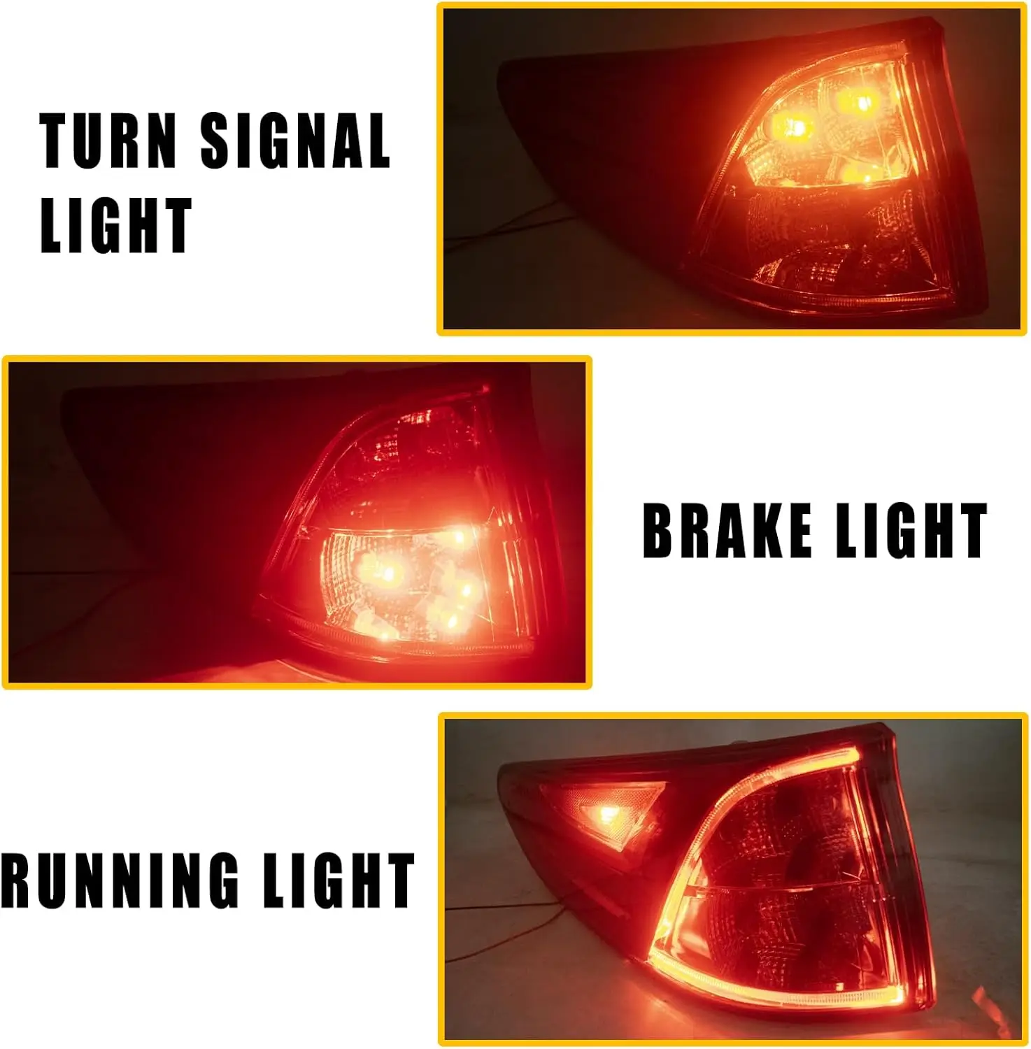 ضوء خلفي جانبي للسائق الأيسر لسيارة Honda Odyssey 2018-2023 مع لمبة، يستبدل HO2804115 33550-THR-A01