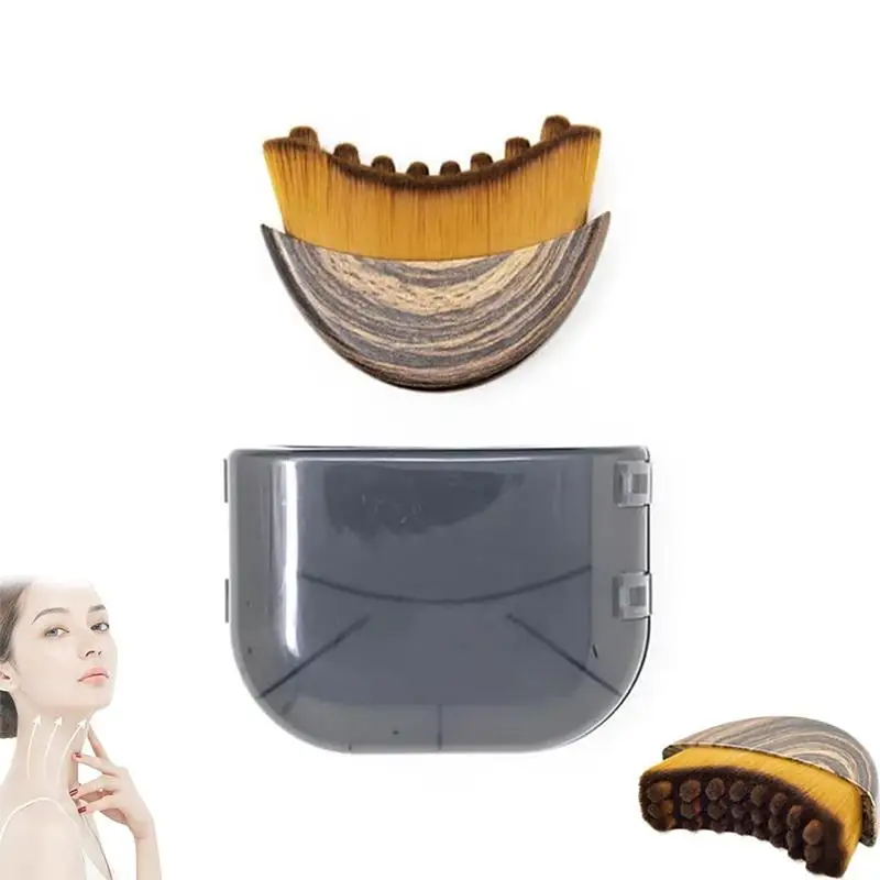 Convenient Carry-on Lymphatic Facial Brush: Multi-purpose Face & Neck Sculpting Implement