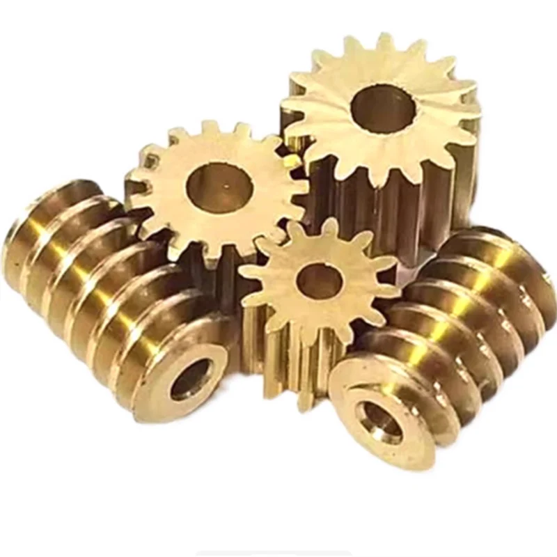 

Worm Gear 0.5M Sturdy Copper Worm Gear Drive Set for Models with Various Teeth And Hole Sizes