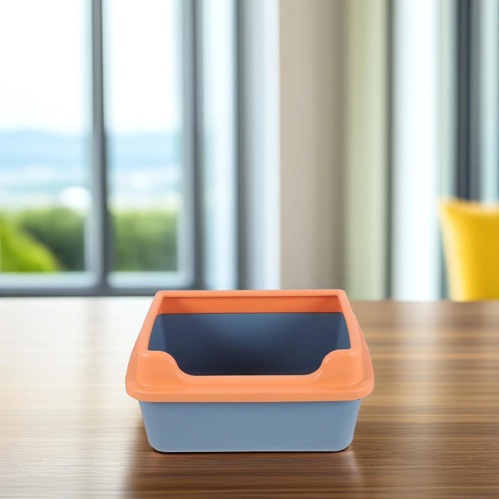 

Cat Litter Box Semi Enclosed Kitten ToiletSmall Prevent Spilling Keep Home Clean Pet Cat Supplies Portable Travel Potty Self