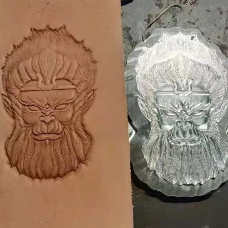 

3D Sun Wukong Leather Embossing Stamp Mold ,Aluminum Alloy Stamping Carving Leather Logo Tool, Handmade Leather Patterns