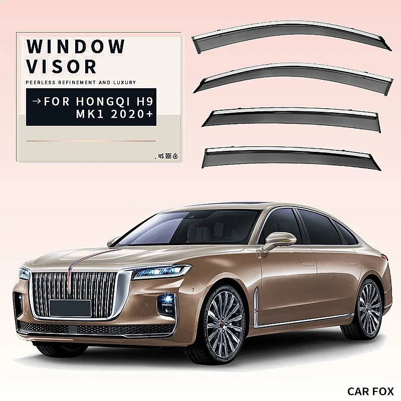 

For Hongqi H9 2020+ Car Window Visor Rain Sun Shade Side Window Awning Windshield Auto Accessories