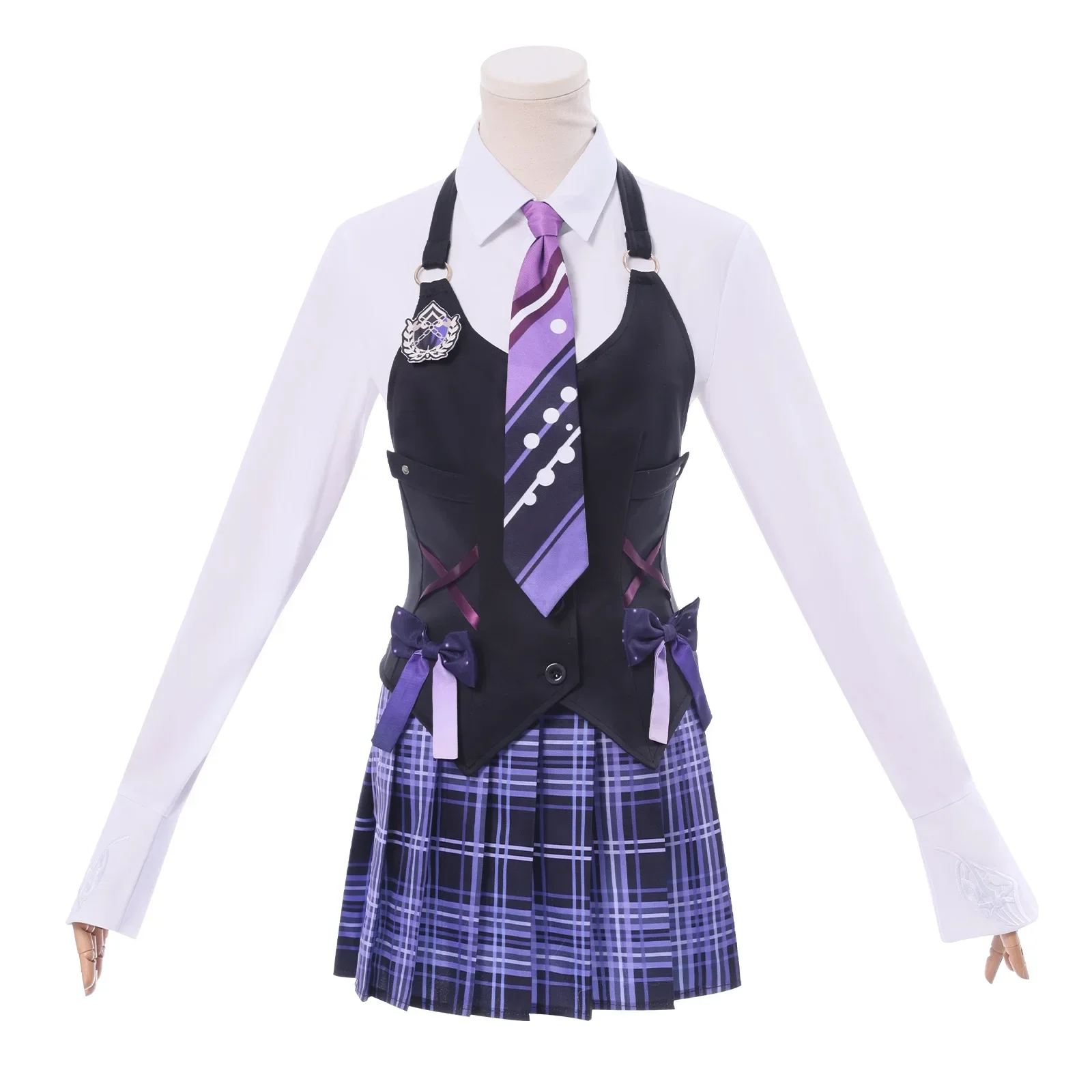 CosplayGame Naraka Bladepoint Tarka Ji Cosplay Costume JK School Uniform Skirt Wig Suit Glasses Full Set Halloween Party Play Ou