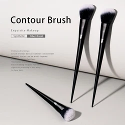 Kat Von D- Makeup Brush 02 Contour Brush Soft Fiber Hair Elegant Black Handle Brand Makeup Brushes for Woman