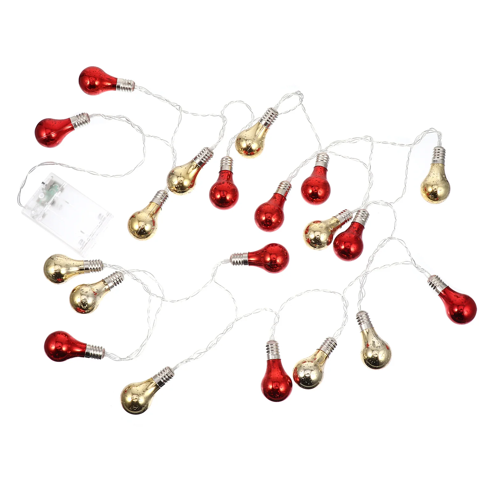 1pc Led Christmas Ball Light String Electroplated Xmas Lamp Decor For Home Garden Party Holiday Lighting Indoor Outdoor