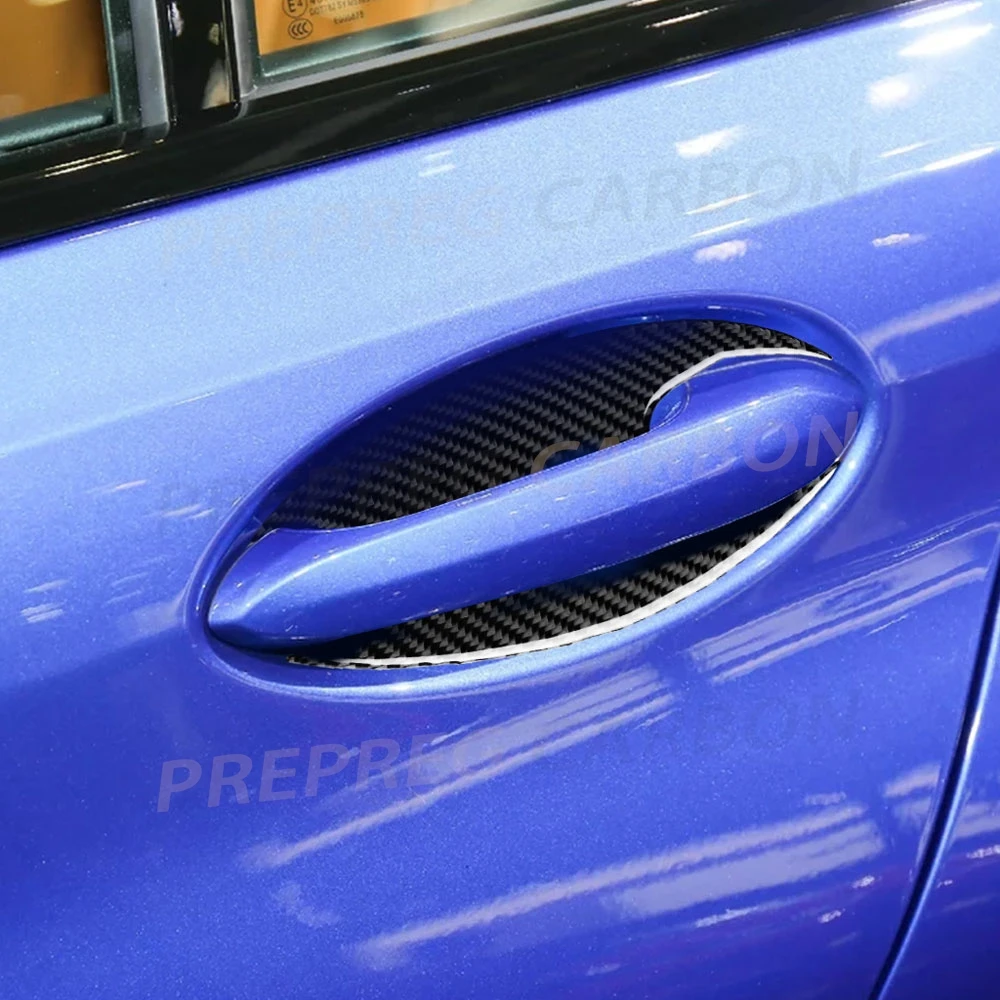 

Дверная ручка из углеродного волокна, внутренняя накладка чаши, декоративные наклейки против царапин для BMW 3 серии G20 G28 2019 2020