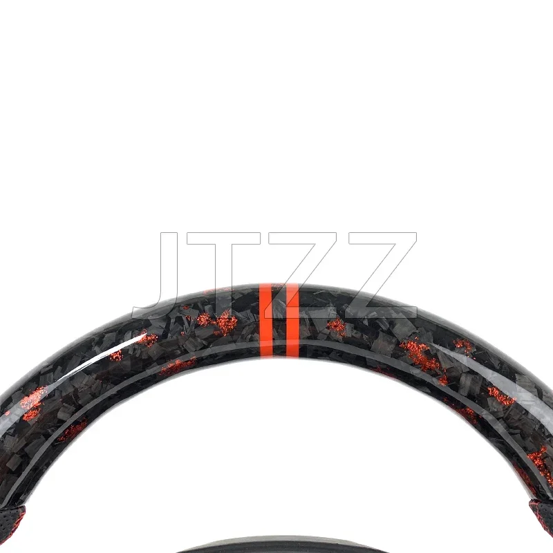 Volante de fibra de carbono forjado para Interior de coche, accesorio para Dodge Challenger SRT 2015, 2016, 2017, 2018, 2019, 2021, 2022, 2023, 2024