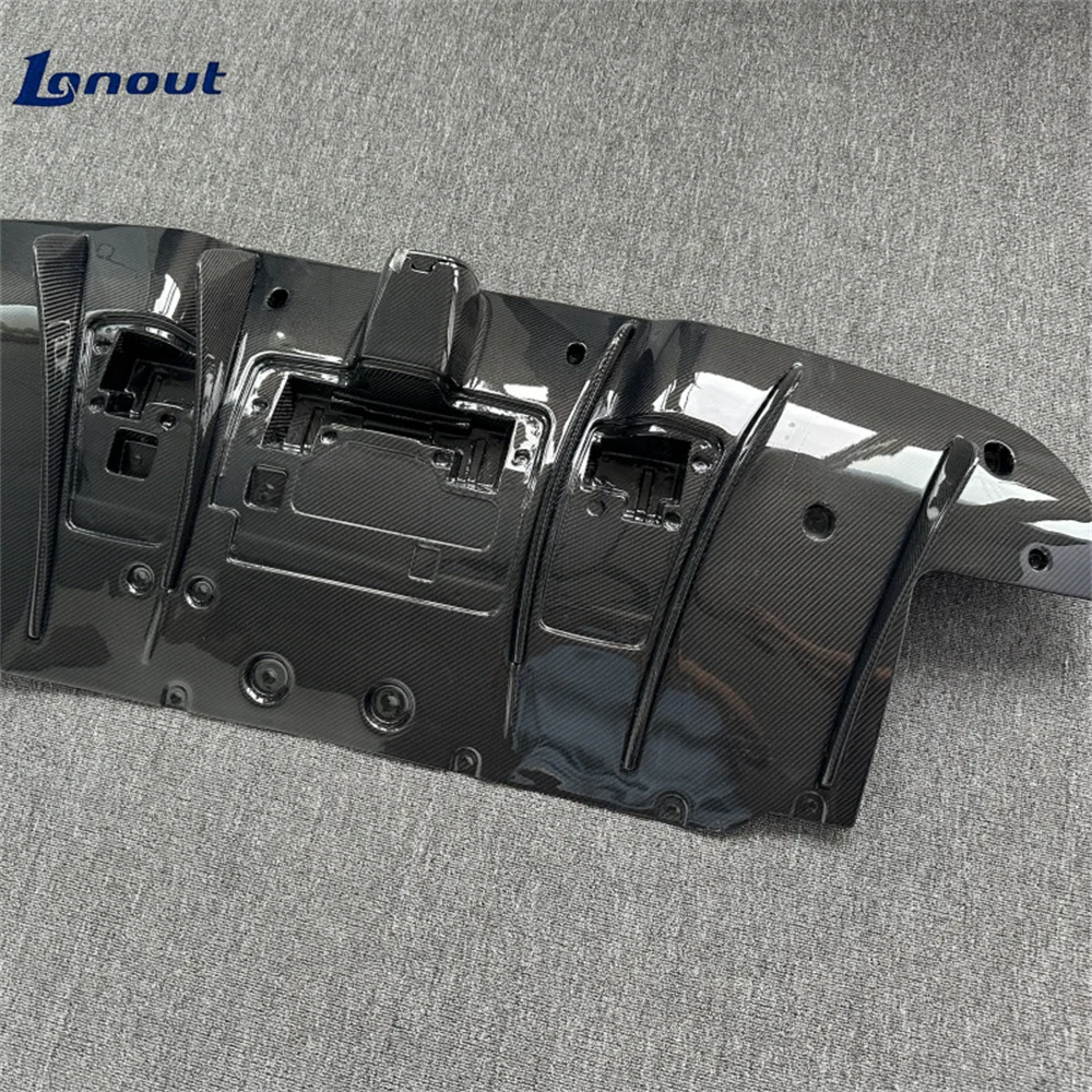 Modified N-style Carbon Fiber Rear Diffuser Body Kit for Ferrari 488GTB, Rear Bumper Lip Lightweight Small Surround Kit